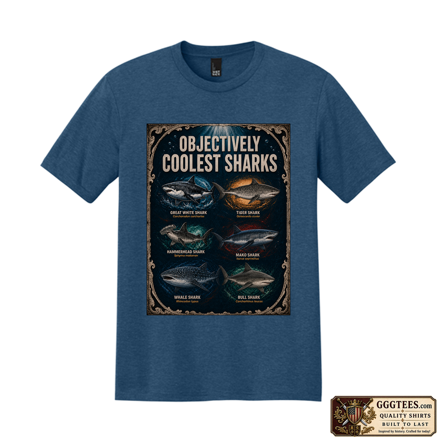 Cool Sharks Tri-Blend Shirt
