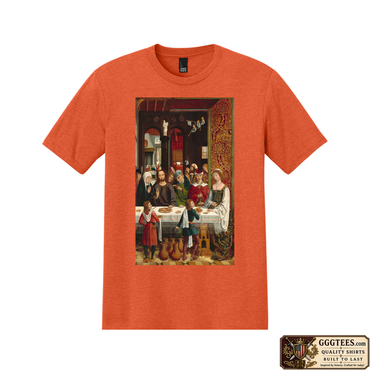 The Marriage at Cana by the Master of the Catholic Kings Tri-Blend Shirt