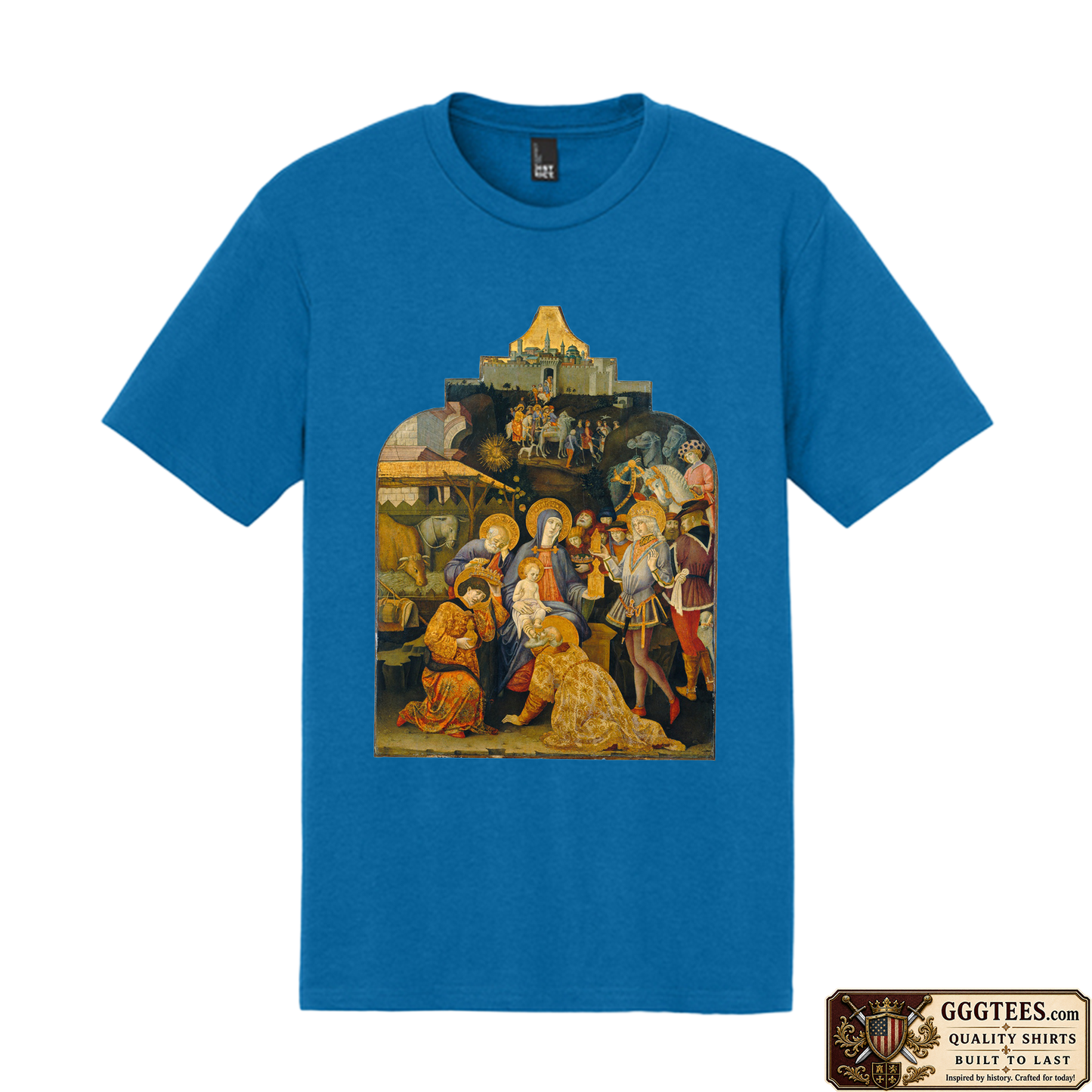 Adoration of the Magi – Gentile da Fabriano (1423) Tri-Blend Shirt