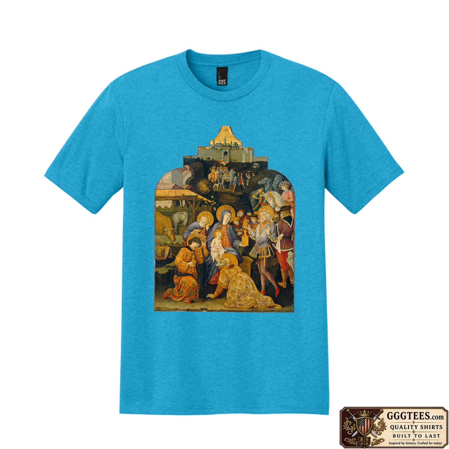 Adoration of the Magi – Gentile da Fabriano (1423) Tri-Blend Shirt