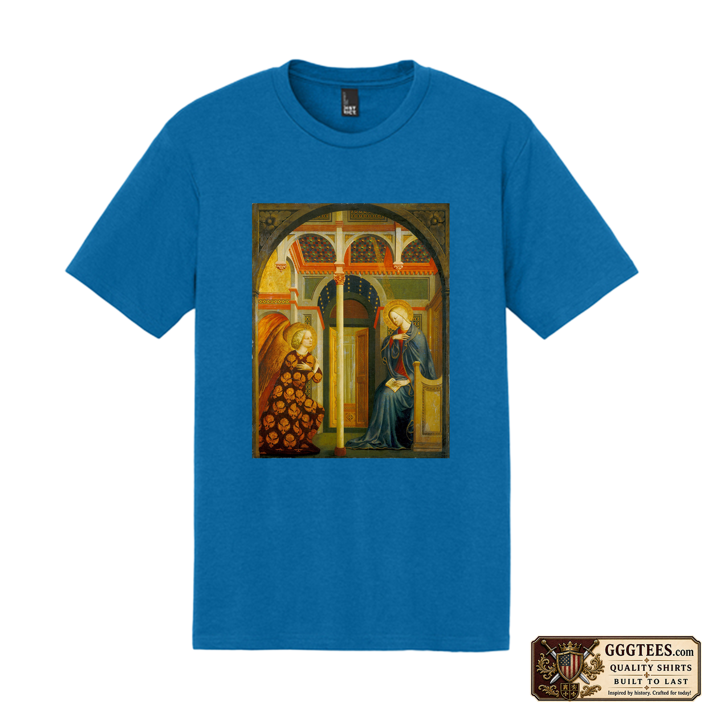The Annunciation by Masolino da Panicale Tri-Blend Shirt