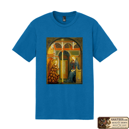 The Annunciation by Masolino da Panicale Tri-Blend Shirt