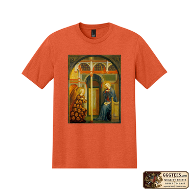 The Annunciation by Masolino da Panicale Tri-Blend Shirt