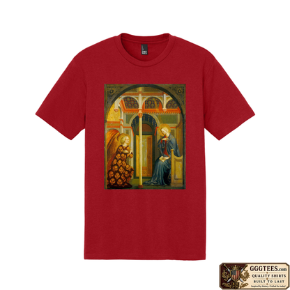 The Annunciation by Masolino da Panicale Tri-Blend Shirt
