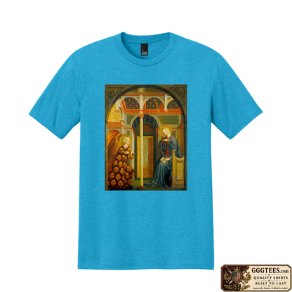 The Annunciation by Masolino da Panicale Tri-Blend Shirt