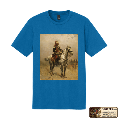 Calvaryman by Adolphe de Neuville Tri-Blend Shirt