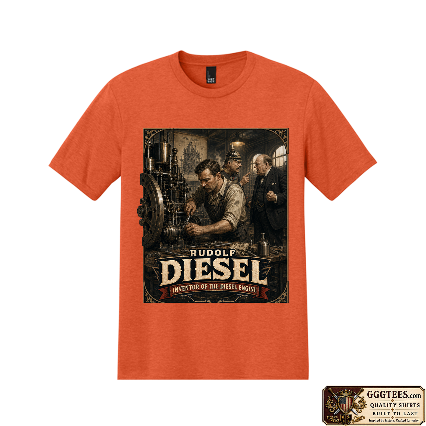 Rudolf Diesel Churchill Bismarck Tri-Blend Shirt