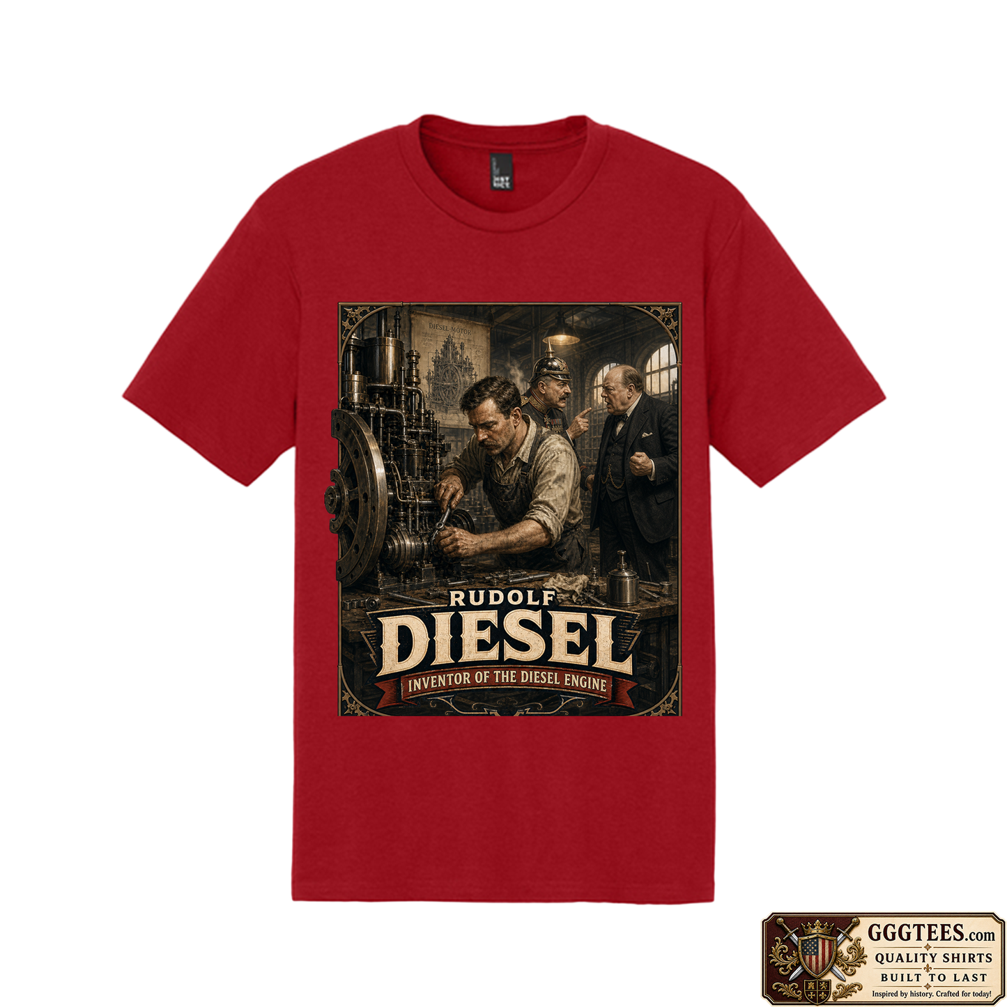 Rudolf Diesel Churchill Bismarck Tri-Blend Shirt