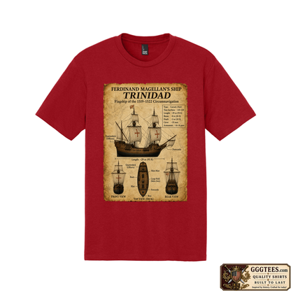 Ferdinand Magellan's Ship Tri-Blend Shirt