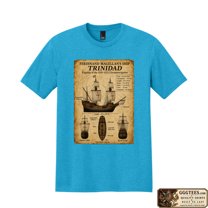 Ferdinand Magellan's Ship Tri-Blend Shirt