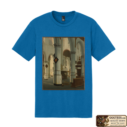 Interior of Oude Kerk Tri-Blend Shirt