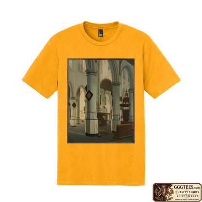 Interior of Oude Kerk Tri-Blend Shirt