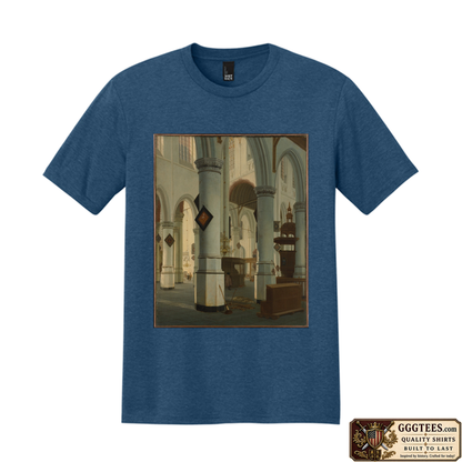 Interior of Oude Kerk Tri-Blend Shirt
