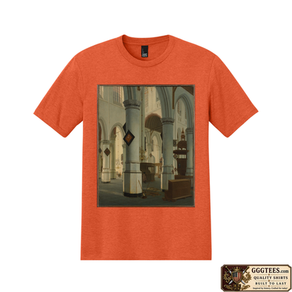 Interior of Oude Kerk Tri-Blend Shirt