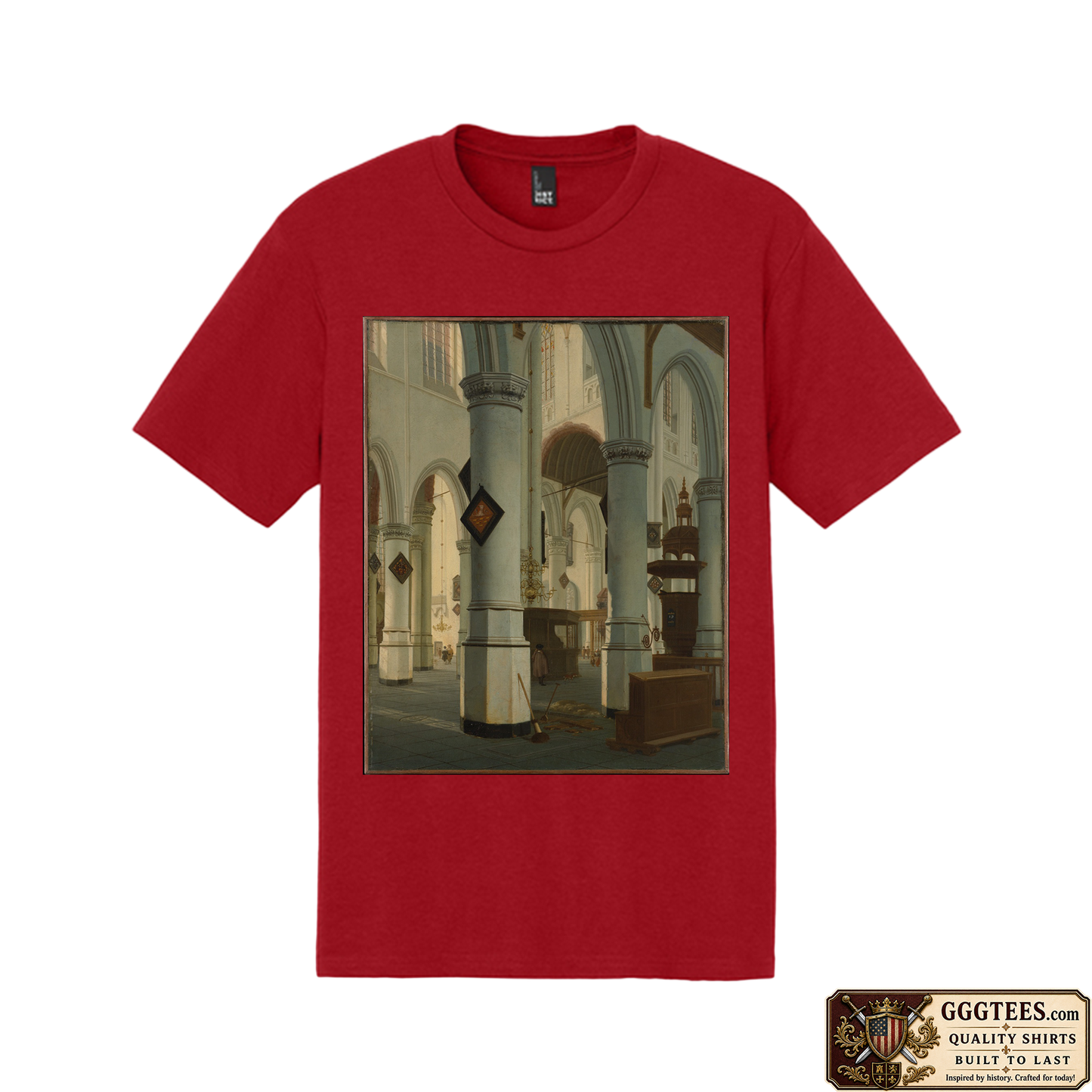 Interior of Oude Kerk Tri-Blend Shirt