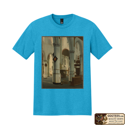 Interior of Oude Kerk Tri-Blend Shirt