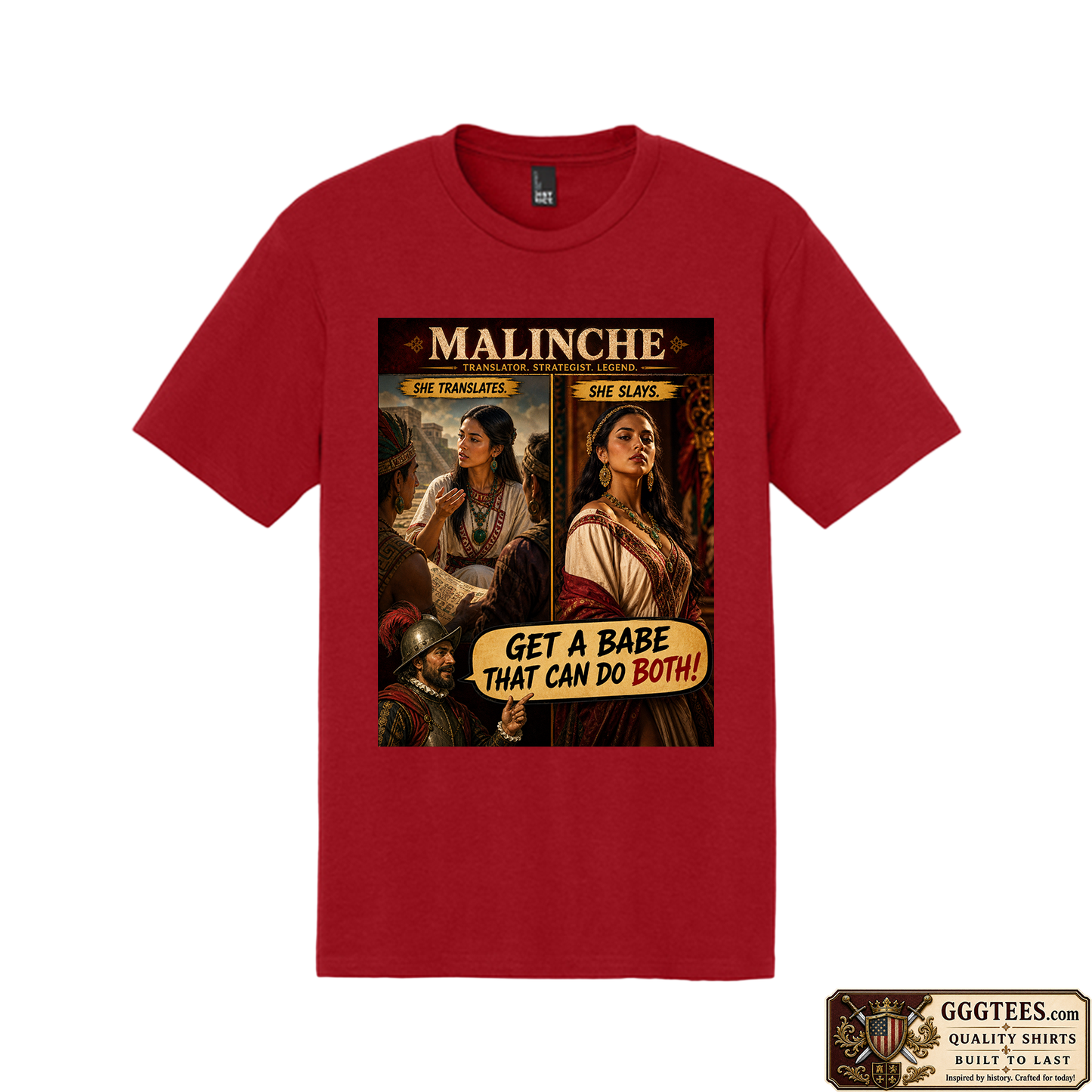 Malinche and Cortes Tri-Blend Shirt