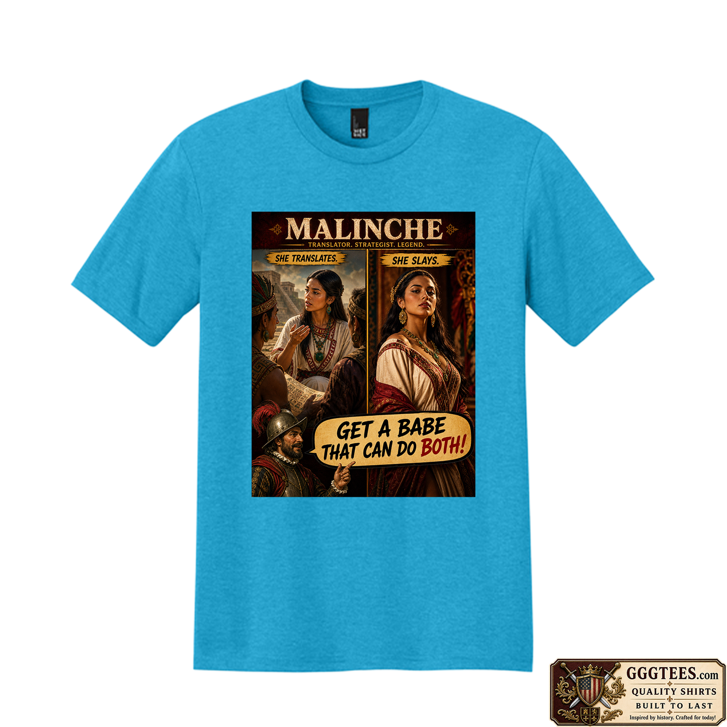 Malinche and Cortes Tri-Blend Shirt