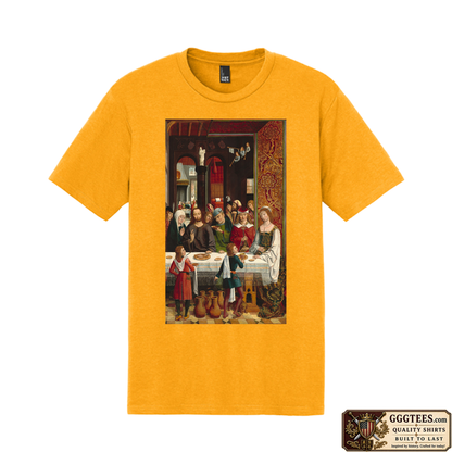 The Marriage at Cana by the Master of the Catholic Kings Tri-Blend Shirt