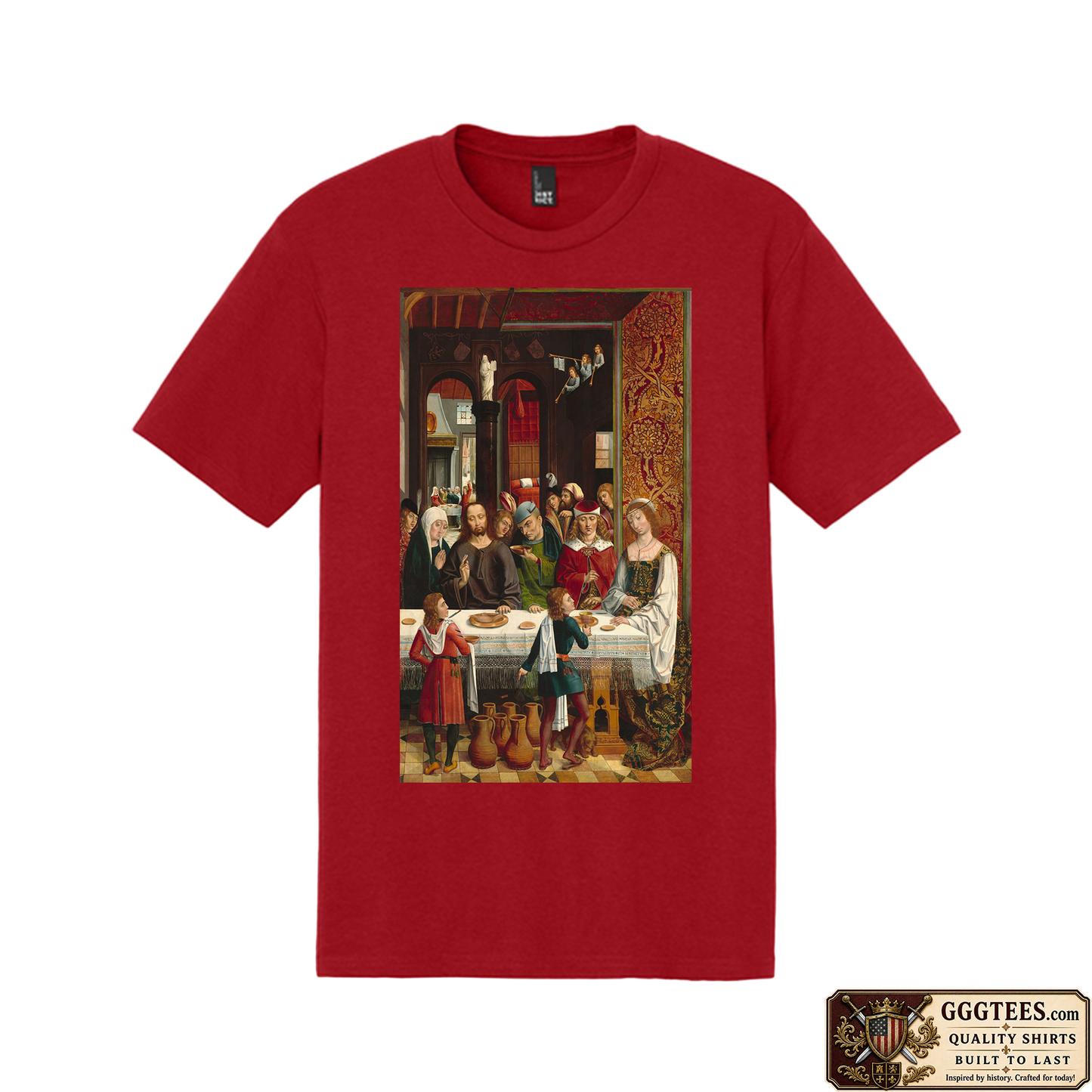 The Marriage at Cana by the Master of the Catholic Kings Tri-Blend Shirt