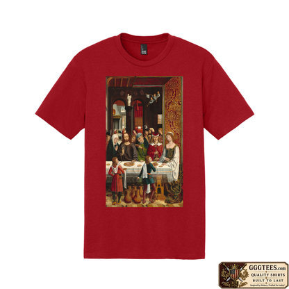 The Marriage at Cana by the Master of the Catholic Kings Tri-Blend Shirt