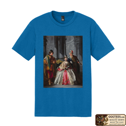 Three Figures Dressed for a Masquerade by Louis-Joseph Le Lorrain Tri-Blend Shirt