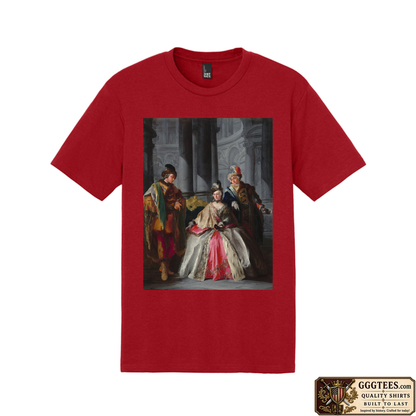 Three Figures Dressed for a Masquerade by Louis-Joseph Le Lorrain Tri-Blend Shirt