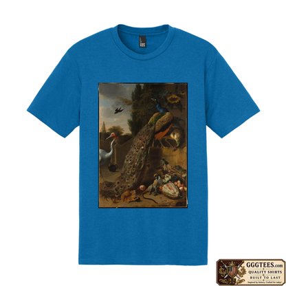 Peacock Garden by Melchior d'Hondecoeter Tri-Blend Shirt
