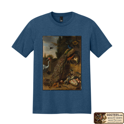 Peacock Garden by Melchior d'Hondecoeter Tri-Blend Shirt