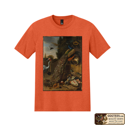 Peacock Garden by Melchior d'Hondecoeter Tri-Blend Shirt