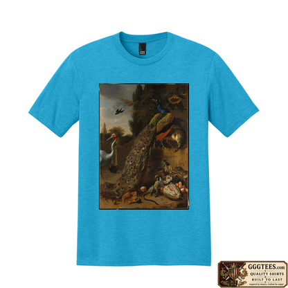 Peacock Garden by Melchior d'Hondecoeter Tri-Blend Shirt
