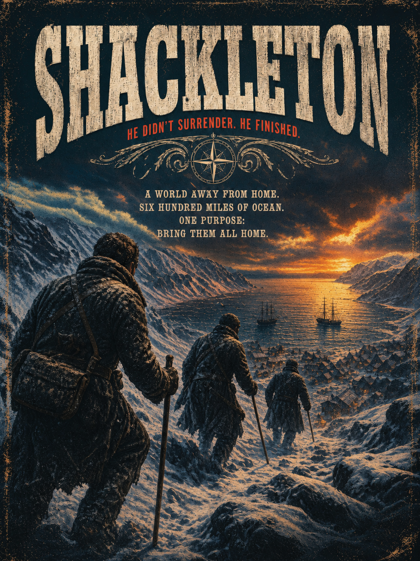Shackleton's Descent Poster