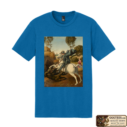 Saint George and the Dragon by Raphael Tri-Blend Shirt