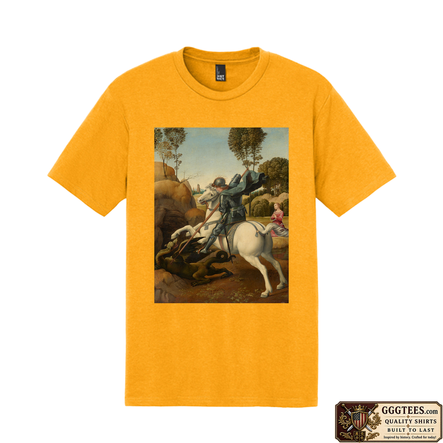 Saint George and the Dragon by Raphael Tri-Blend Shirt