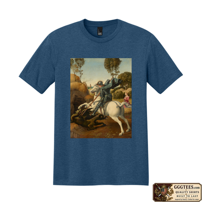 Saint George and the Dragon by Raphael Tri-Blend Shirt
