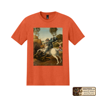 Saint George and the Dragon by Raphael Tri-Blend Shirt