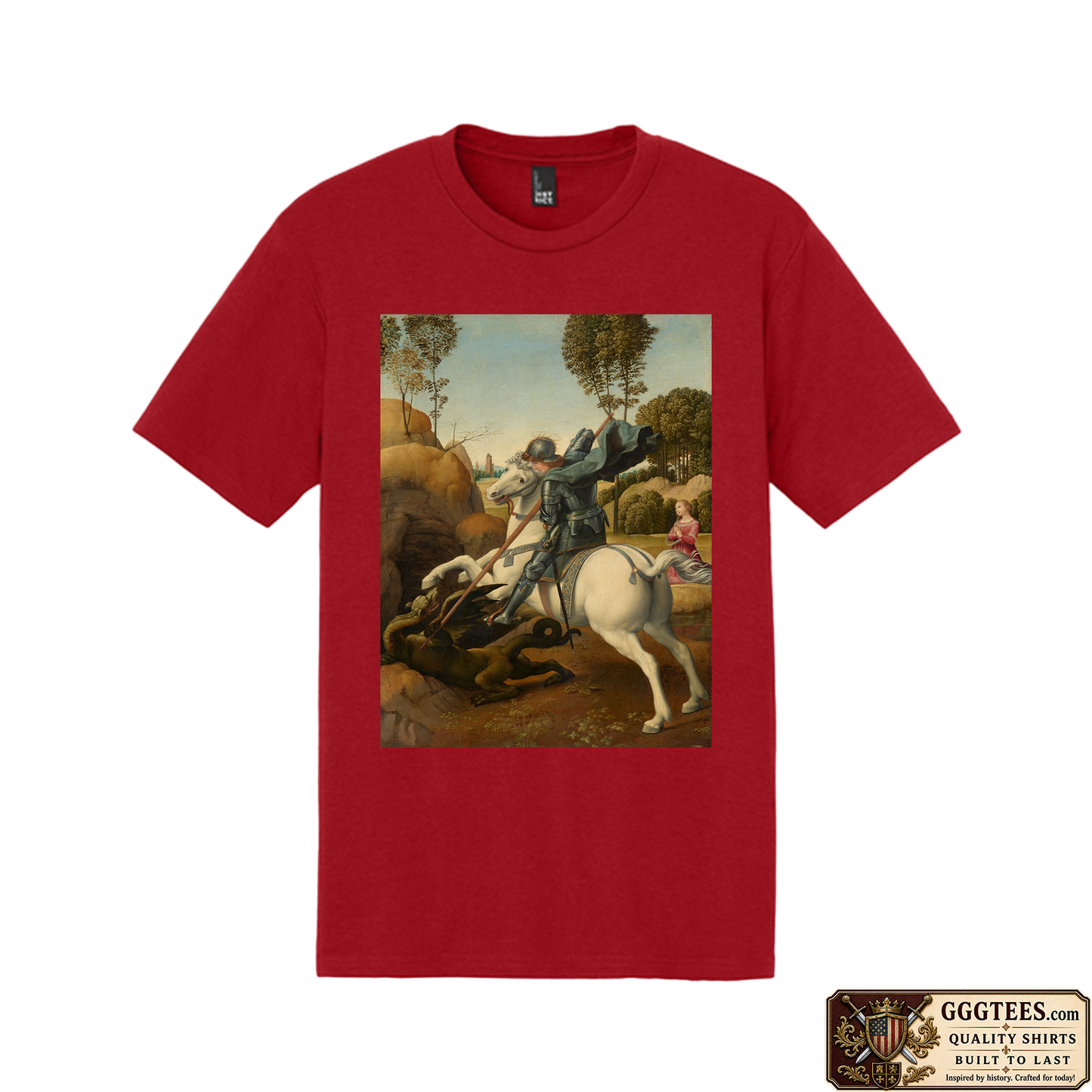 Saint George and the Dragon by Raphael Tri-Blend Shirt