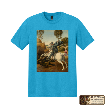 Saint George and the Dragon by Raphael Tri-Blend Shirt