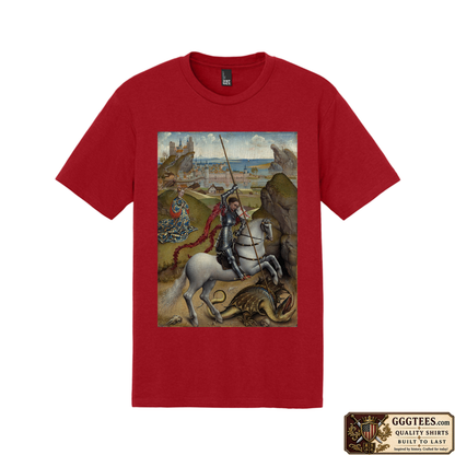 Saint George and the Dragon by Rogier van der Weyden Tri-Blend Shirt