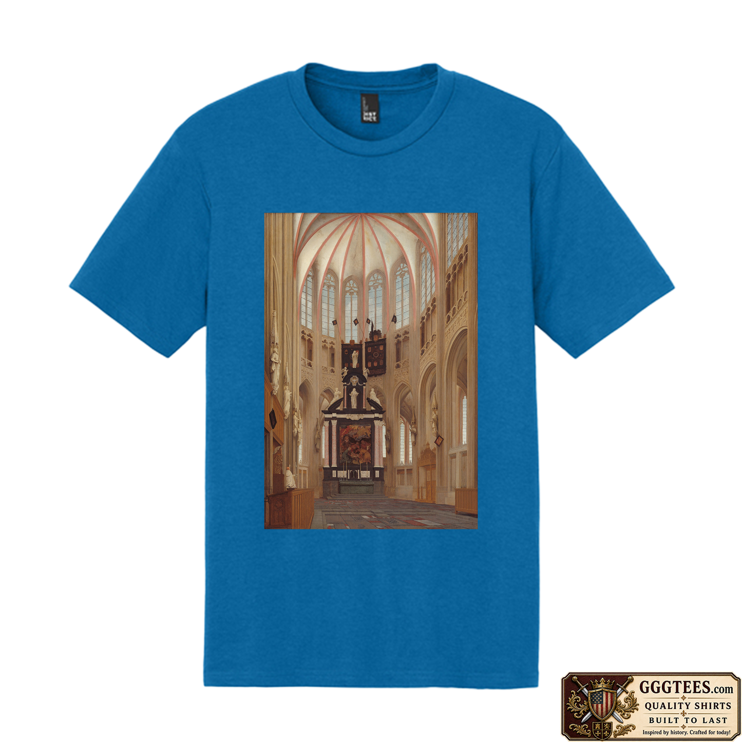 Cathedral of Saint John at ’s-Hertogenbosch by Pieter Jansz Saenredam Tri-Blend Shirt