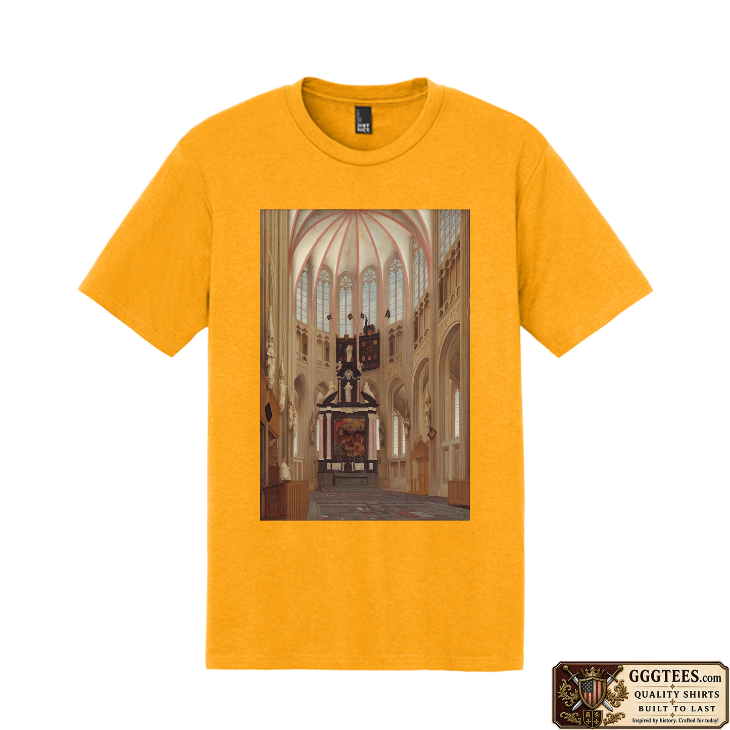 Cathedral of Saint John at ’s-Hertogenbosch by Pieter Jansz Saenredam Tri-Blend Shirt