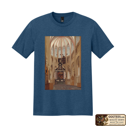 Cathedral of Saint John at ’s-Hertogenbosch by Pieter Jansz Saenredam Tri-Blend Shirt