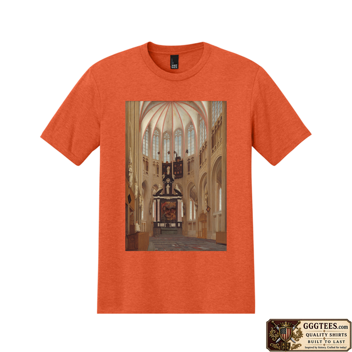 Cathedral of Saint John at ’s-Hertogenbosch by Pieter Jansz Saenredam Tri-Blend Shirt
