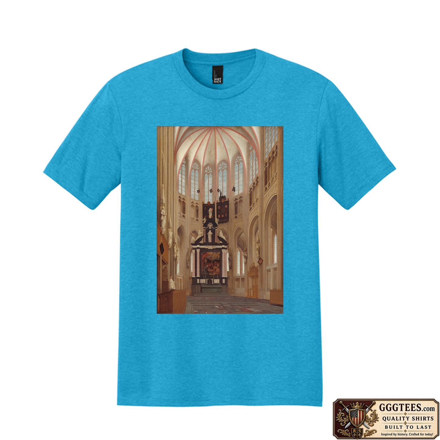 Cathedral of Saint John at ’s-Hertogenbosch by Pieter Jansz Saenredam Tri-Blend Shirt