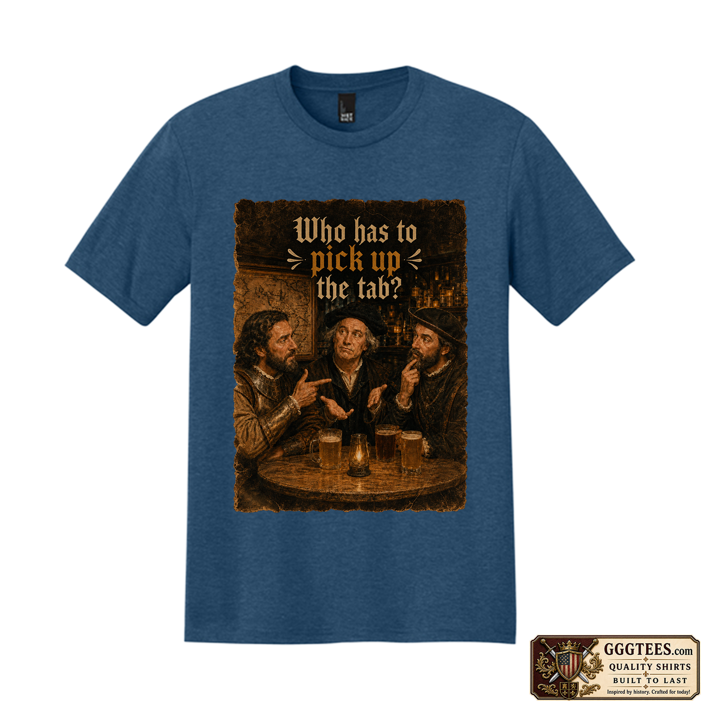 3 Explorers At A Bar Tri-Blend Shirt