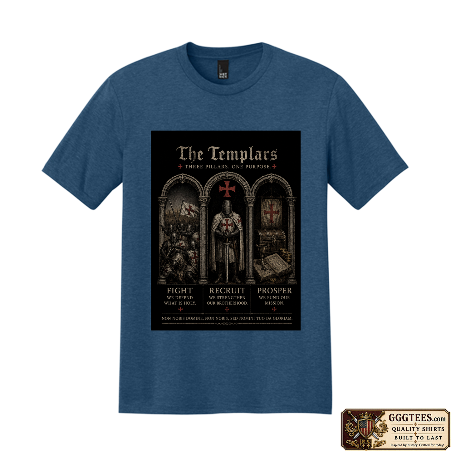 Templar Pillars Tri-Blend Shirt