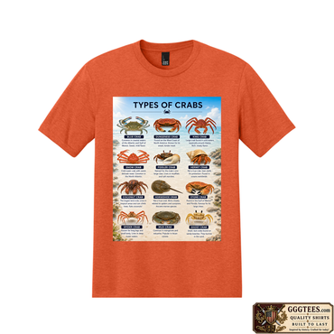 Types of Crabs Tri-Blend Shirt